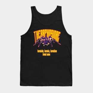 Theraphosidae/tarantula vector design colorblock Tank Top